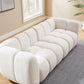 88" Oversized Boucle Fabric Sofa Tufted Deep Seat
