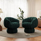 Modern 360 Degree Swivel Accent Sofa Chair Set of 2,Velvet Fabric