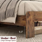 Bed Frame with Wooden Headboard and Footboard, Platform