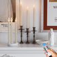 6-Pack Rechargeable Flameless Taper Candles with Charging Station, Remote & Timer