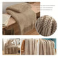 Knitted Blanket with Tassels Chunky Vintage Luxury Throw