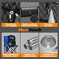 2 Person Portable Steam Sauna , with 2 Steamer, Foldable Chairs & Remote Control