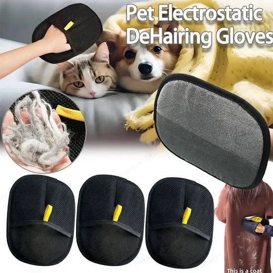 Pet Grooming Gloves Deshedding Pet Hair Remover