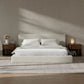 Cloud Upholstered  Bed Frame with Headboard, 5 Inch Foam Padded Platform