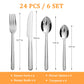 24Pcs tainless Steel Flatware Set for 6