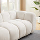 88" Oversized Boucle Fabric Sofa Tufted Deep Seat