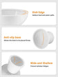 Elevated Cat Food and Water Bowls Set, Extra Wide Raised Ceramic Bowls,Whisker-Free Feeder for Cats and Small Dogs