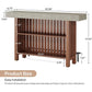 63-Inch Large Home Bar ,2-Tier Kitchen Island Bar Height