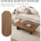 Modern Rectangle Coffee Table, Walnut Brown