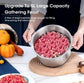 5L Electric Meat Grinder Vegetable Slicer, Chopper Stainless Steel Food Processor