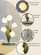 Green Flower Lamp, 3-Color Mode Table Lamp