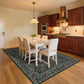 8x10 Washable Vintage Floral Rug,