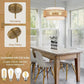 Rattan Chandelier, 19.7"