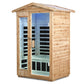 Two person Infrared Aged Fir Sauna Indoor Outdoor