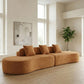 130” Modern Curved Sofa Comfy Cloud