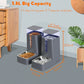 Automatic Pet Feeder and Water Dispenser Set with Stainless Steel Bowls, 1 Gallon Capacity for Cats and Dogs