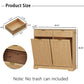 2 x 13 Gallons Double Tilt Out Trash Can Cabinet / Laundry Cabinet Wooden