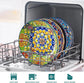 Large 42 oz Ceramic Pasta Bowls Set of 4, Colorful Serving Bowls for Kitchen, Dishwasher & Microwave Safe