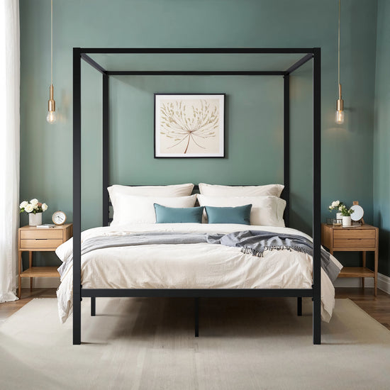 Canopy Bed Frame, 4-Poster,  Easy Assembly