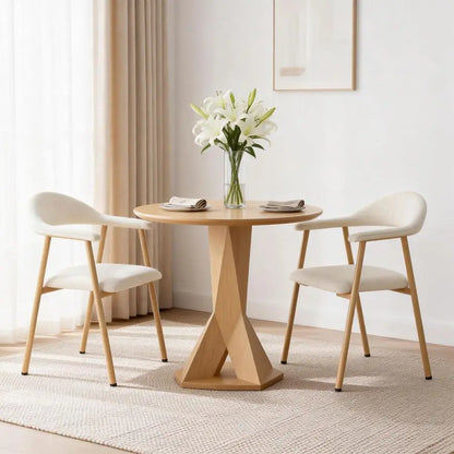 Dining Chairs Set of 2, Modern Linen Fabric Upholstered