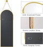 16x48 Arched Full Length Mirror with Aluminum Frame and Leather Strap,