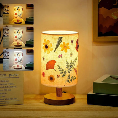 Pressed Flower Small Table Lamp