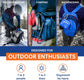 Emergency First Aid Kit for Hiking & Outdoor Adventures with Trauma Pad & Guide
