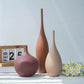 Set of 3 Modern Ceramic Vases, Minimalist Decor