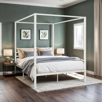 Canopy Bed Frame, 4-Poster,  Easy Assembly