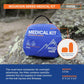 Emergency First Aid Kit for Hiking & Outdoor Adventures with Trauma Pad & Guide