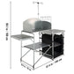 Outdoor Kitchen Table Cabinet Foldable
